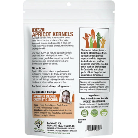 Apricare Apricot Kernels Raw 1kg - Dr Earth - Bath & Body