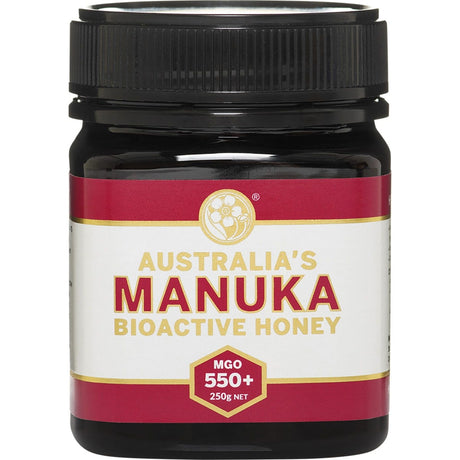 Australia's Manuka Bioactive Honey MGO550+ 250g - Dr Earth - Sweeteners, First Aid
