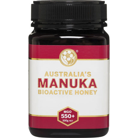 Australia's Manuka Bioactive Honey MGO550+ 500g - Dr Earth - Sweeteners, First Aid