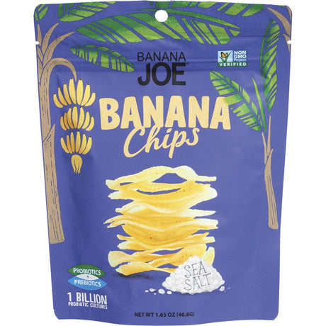 Banana Joe Banana Chips Sea Salt 46.8g - Dr Earth - Chips & Popcorn