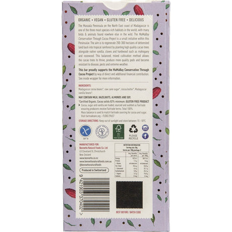 Bennetto Organic Dark Chocolate Exceptionally Dark 100g - Dr Earth - Chocolate & Carob