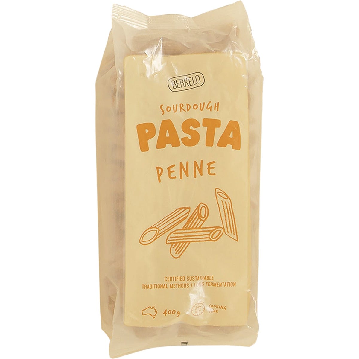 Berkelo Sourdough Pasta Wholewheat Penne 400g - Dr Earth - Rice Pasta & Noodles