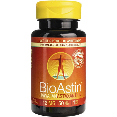 Bioastin Hawaiian Astaxanthin Gel Caps 12mg 50 Caps - Dr Earth - Supplements