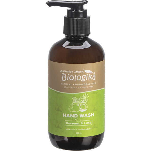 Biologika Hand Wash Coconut & Lime 250ml - Dr Earth - Bath & Body