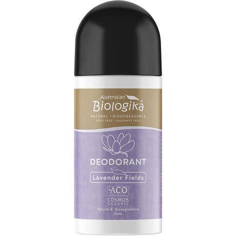 Biologika Roll-On Deodorant Lavender Fields 70ml - Dr Earth - Bath & Body