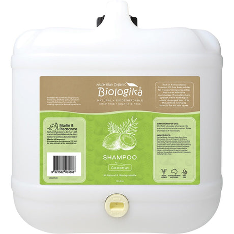 Biologika Shampoo (Bulk) Everyday Coconut 15L - Dr Earth - Hair Care