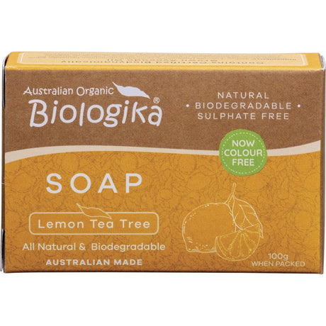 Biologika Soap Lemon Tea Tree 100g - Dr Earth - Bath & Body