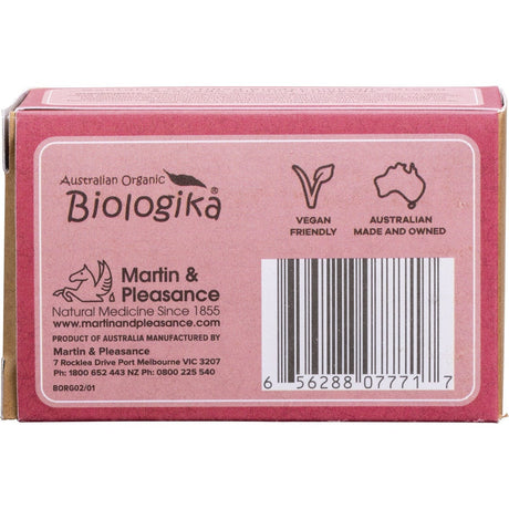 Biologika Soap Rose Geranium 100g - Dr Earth - Bath & Body