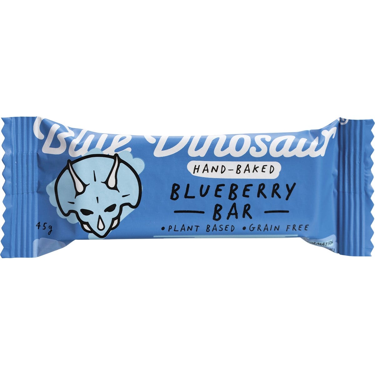 Blue Dinosaur Hand-Baked Bar Blueberry 45g - Dr Earth - Snack Bars