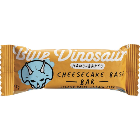 Blue Dinosaur Hand-Baked Bar Cheesecake Base 45g - Dr Earth - Snack Bars