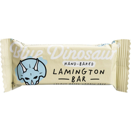 Blue Dinosaur Hand-Baked Bar Lamington 45g - Dr Earth - Snack Bars