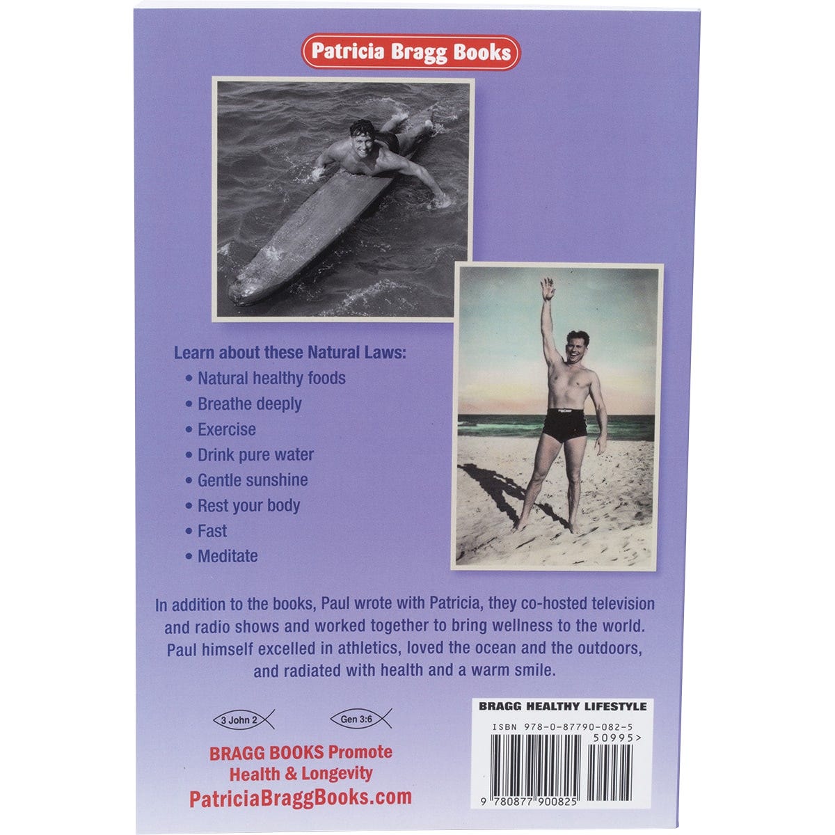 Book Bragg Healthy Lifestyle by Paul & Patricia Bragg - Dr Earth - Books