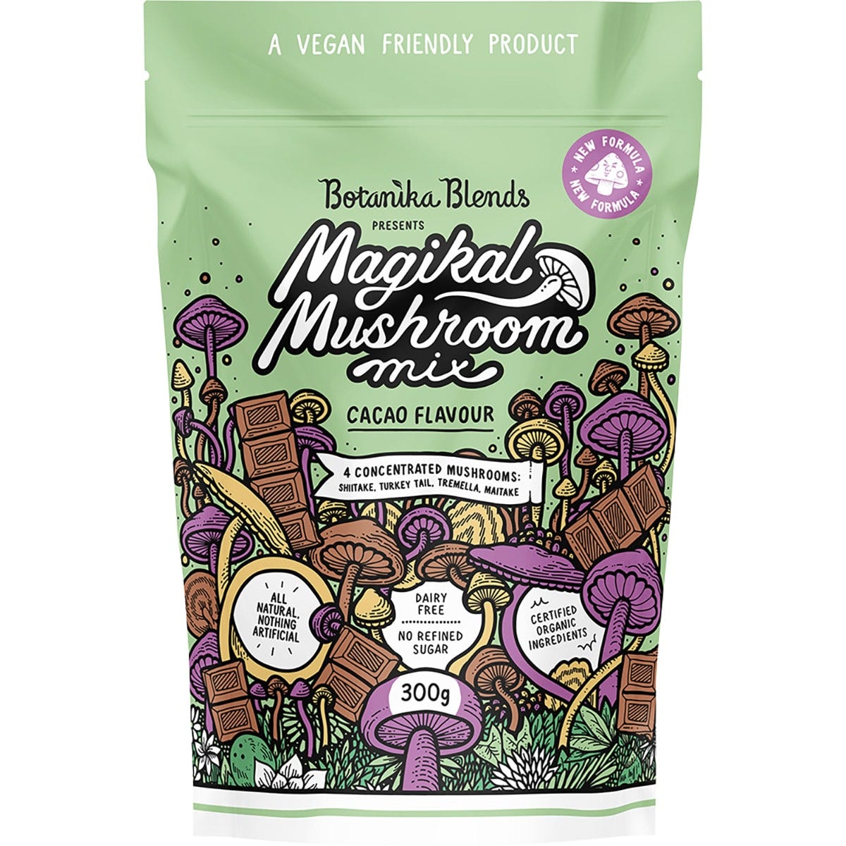 Botanika Blends Magikal Mushroom Mix Cacao 300g - Dr Earth