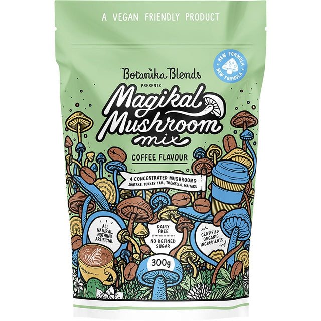 Botanika Blends Magikal Mushroom Mix Coffee 300g - Dr Earth - Drinks, Mushrooms