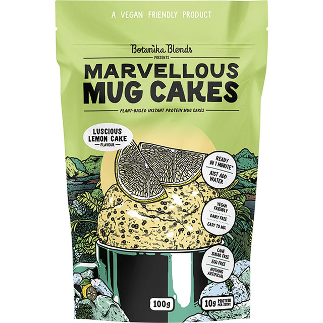 Botanika Blends Marvellous Mug Cakes Luscious Lemon Cake 100g - Dr Earth - Baking