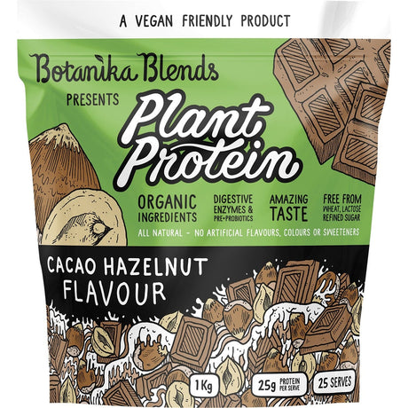 Botanika Blends Plant Protein Cacao Hazelnut 1kg - Dr Earth - Nutrition