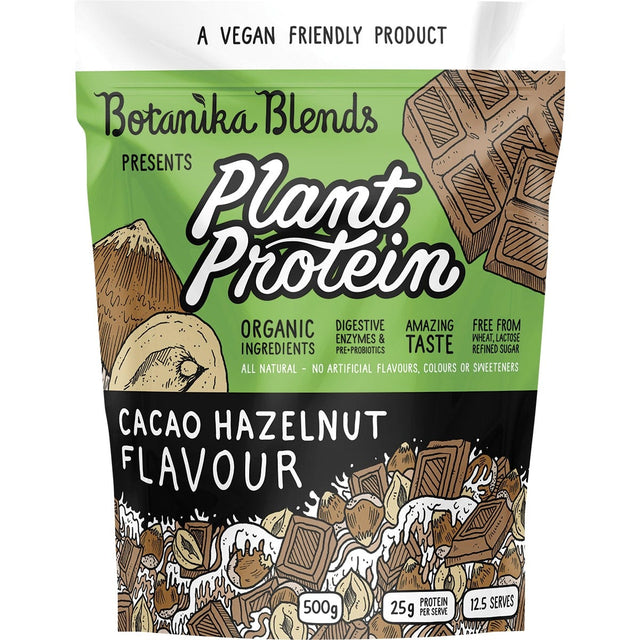 Botanika Blends Plant Protein Cacao Hazelnut 500g - Dr Earth - Nutrition