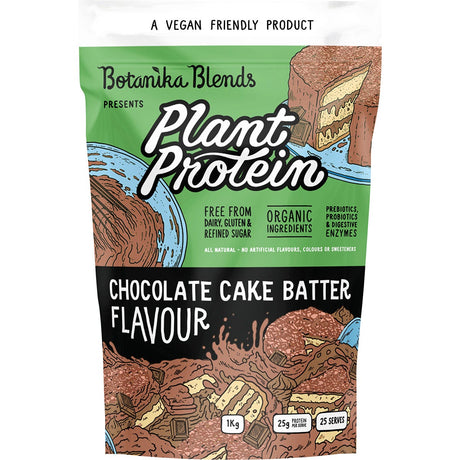 Botanika Blends Plant Protein Chocolate Cake Batter 1kg - Dr Earth - Sports, Protein Powder