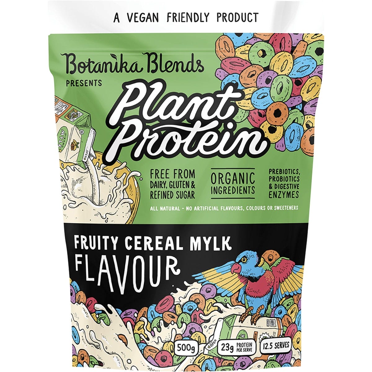 Botanika Blends Plant Protein Fruity Cereal Mylk 500g - Dr Earth - Nutrition