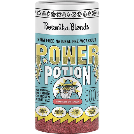 Botanika Blends Power Potion Pre-Workout Powder Strawberry Kiwi 300g - Dr Earth - Nutrition