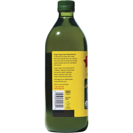 Bragg Olive Oil Extra Virgin Unrefined 946ml - Dr Earth - Oil & Ghee