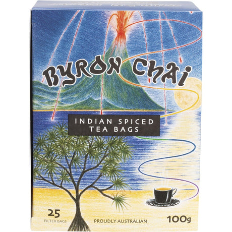 Byron Chai Indian Spiced Tea Bags 25pk - Dr Earth - Drinks