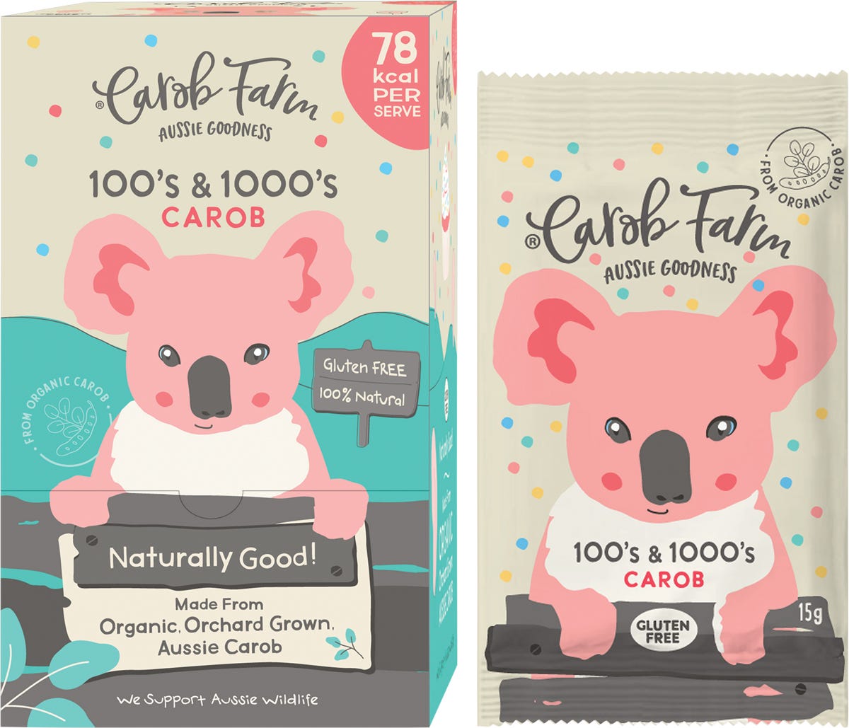 Carob Farm Carob Koala 100's & 1000's 15g - Dr Earth - Chocolate & Carob