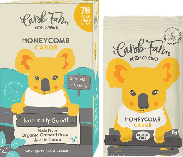 Carob Farm Carob Koala Honeycomb 15g - Dr Earth - Chocolate & Carob