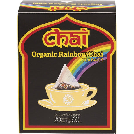 Chai Tea Organic Rainbow Chai Tea Bags 20pk - Dr Earth - Drinks