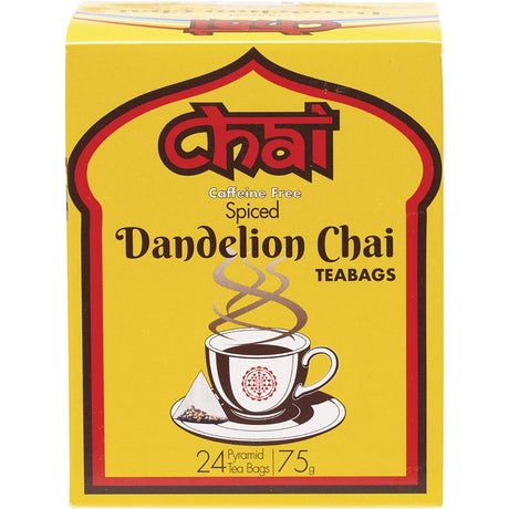 Chai Tea Spiced Dandelion Chai Tea Bags 24pk - Dr Earth - Drinks