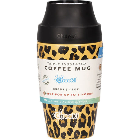 Cheeki Coffee Mug Leopard 350ml - Dr Earth - Cups & Tumblers