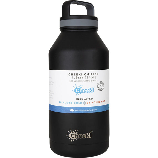 Cheeki Insulated Chiller Black 1.9L - Dr Earth - Cups & Tumblers