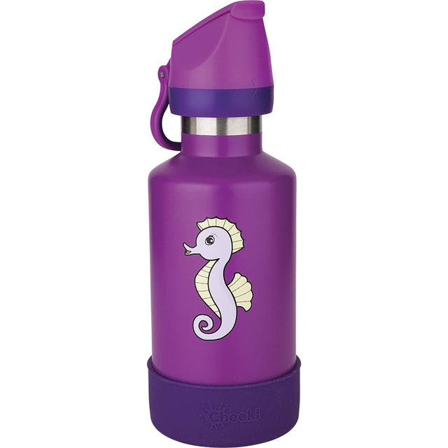 Cheeki Kids Bottle Insulated Seahorse 400ml - Dr Earth - Water Bottles, Baby & Kids