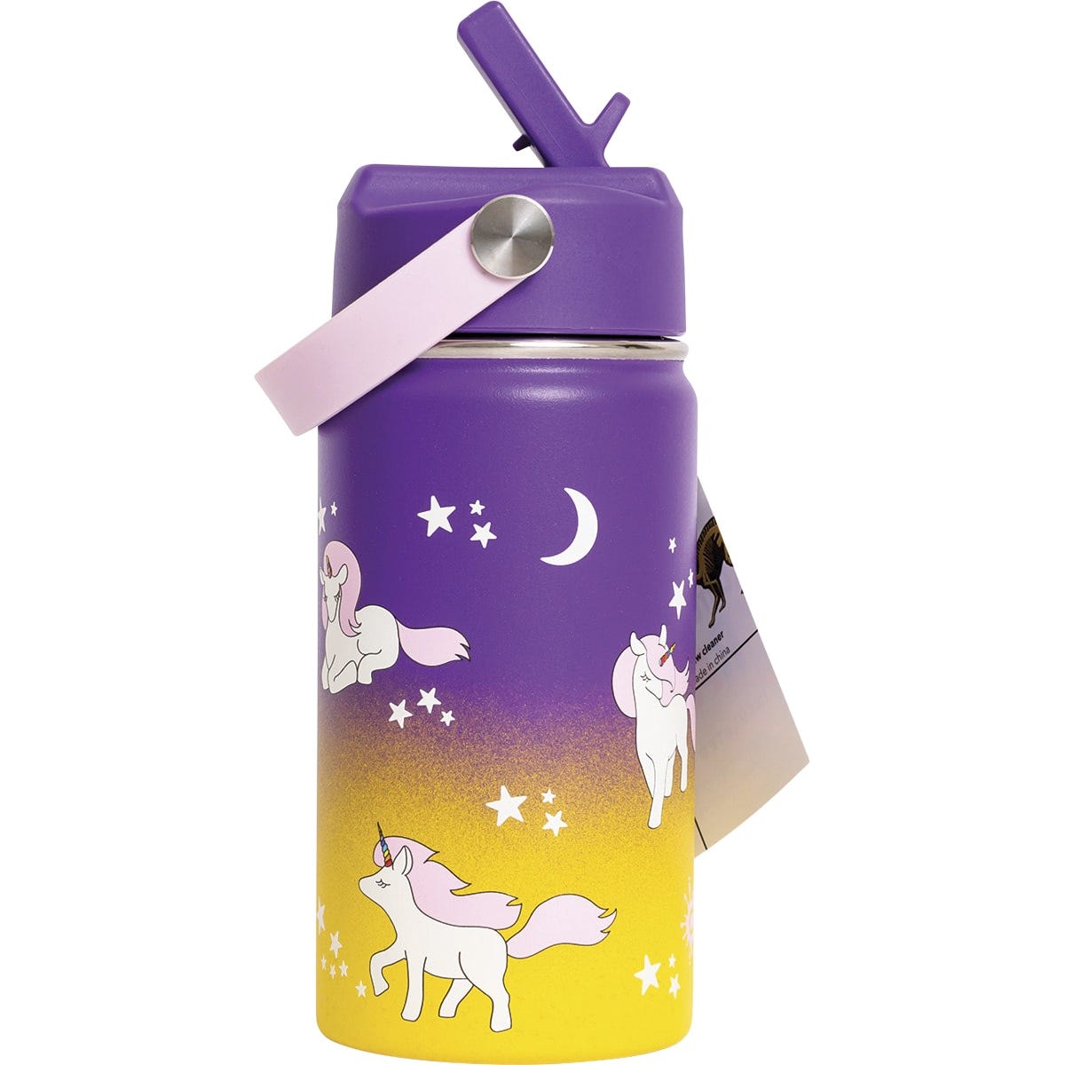 Cheeki Kids Bottle Insulated Unicorn 400ml - Dr Earth - Water Bottles, Baby & Kids