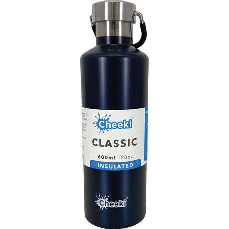 Cheeki Stainless Steel Bottle Insulated Ocean 600ml - Dr Earth - Water Bottles
