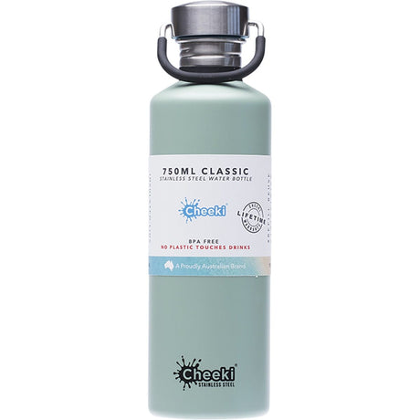 Cheeki Stainless Steel Bottle Pistachio 750ml - Dr Earth - Water Bottles