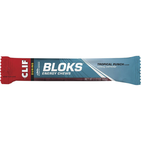 CLIF Bloks Energy Chews Tropical Punch 25mg Caffeine 60g - Dr Earth - Nutrition