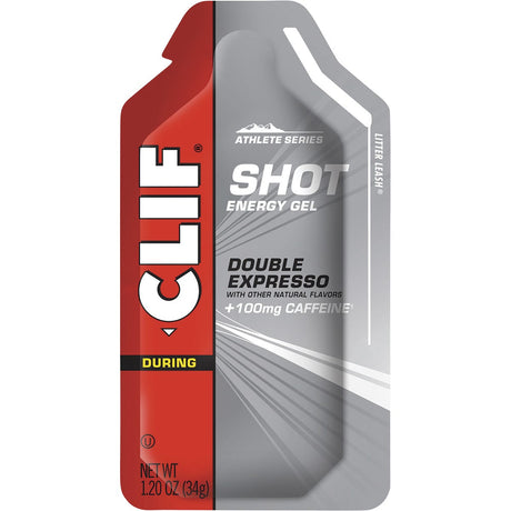 CLIF Shot Energy Gel Double Expresso 100mg Caffeine 34g - Dr Earth - Nutrition