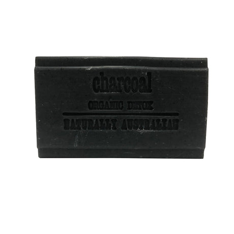 CLOVER FIELDS NATURES GIFTS Plant Based Soap Charcoal (Organic Detox) 100g - Dr Earth - Body & Beauty