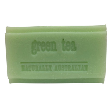 CLOVER FIELDS NATURES GIFTS Plant Based Soap Green Tea 100g - Dr Earth - Body & Beauty