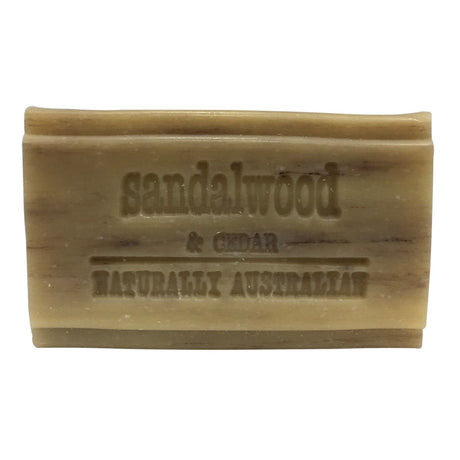 CLOVER FIELDS NATURES GIFTS Plant Based Soap Sandalwood & Cedar 100g - Dr Earth - Body & Beauty
