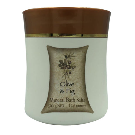 CLOVER FIELDS Olive & Fig Mineral Bath Salts 500g - Dr Earth - Body & Beauty