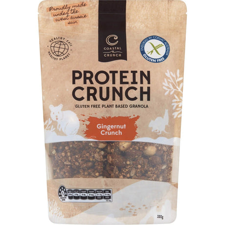 Coastal Crunch Protein Crunch Granola Gingernut Crunch 320g - Dr Earth - Breakfast