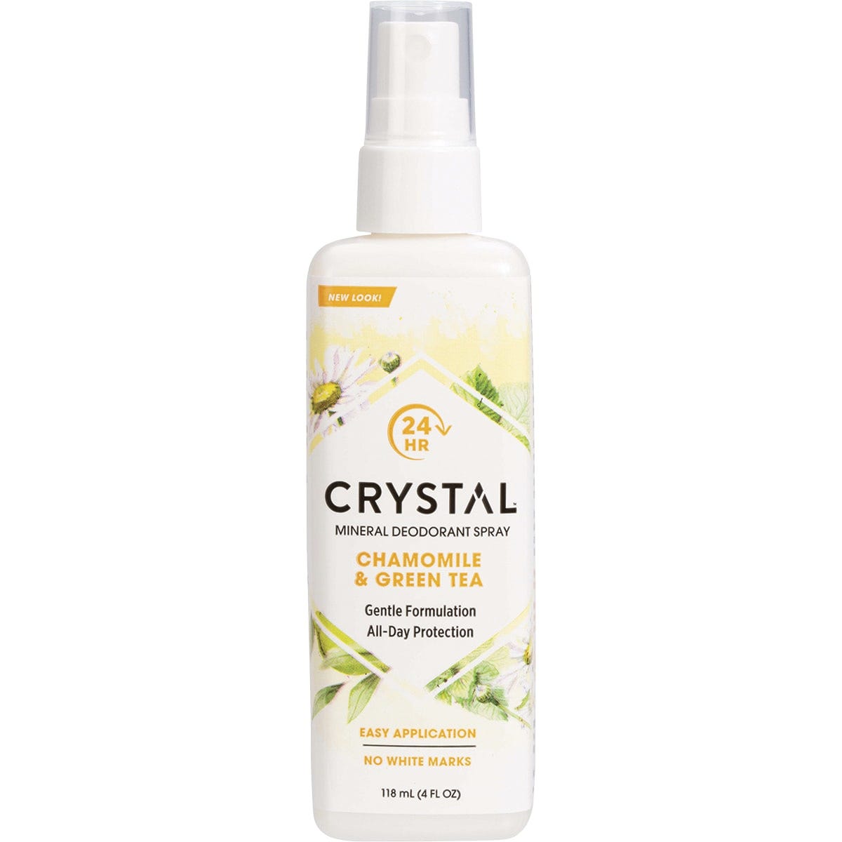 Crystal Deodorant Spray Chamomile & Green Tea 118ml - Dr Earth - Bath & Body