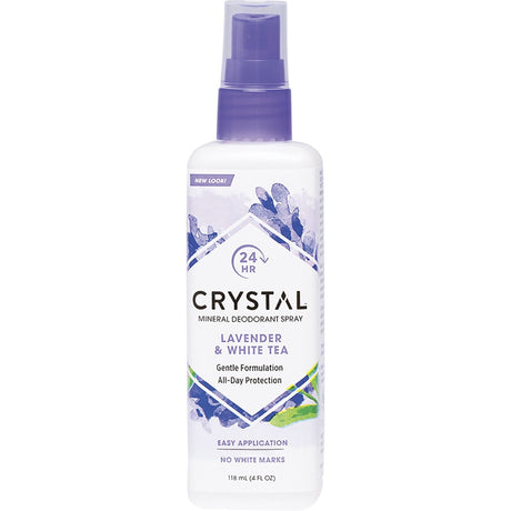 Crystal Deodorant Spray Lavender & White Tea 118ml - Dr Earth - Bath & Body
