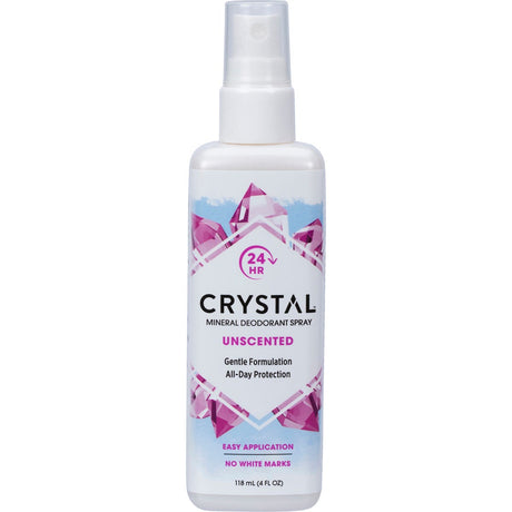 Crystal Deodorant Spray Unscented 118ml - Dr Earth - Bath & Body