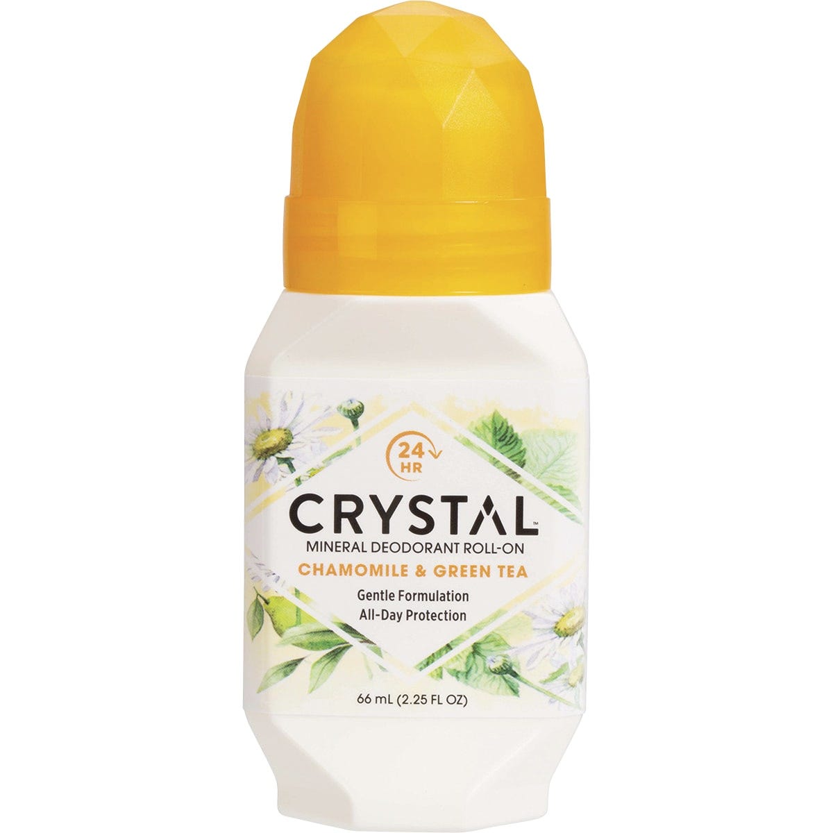 Crystal Roll-On Deodorant Chamomile & Green Tea 66ml - Dr Earth - Bath & Body