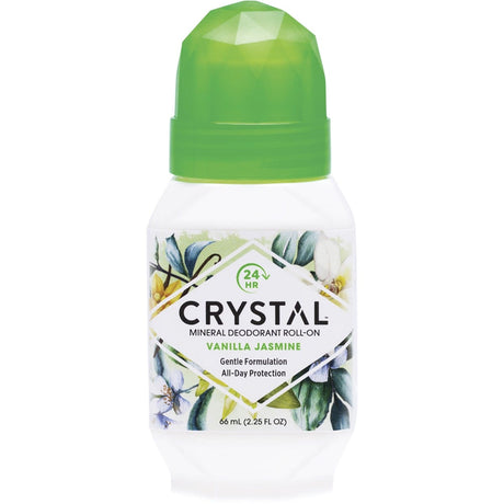 Crystal Roll-On Deodorant Vanilla Jasmine 66ml - Dr Earth - Bath & Body