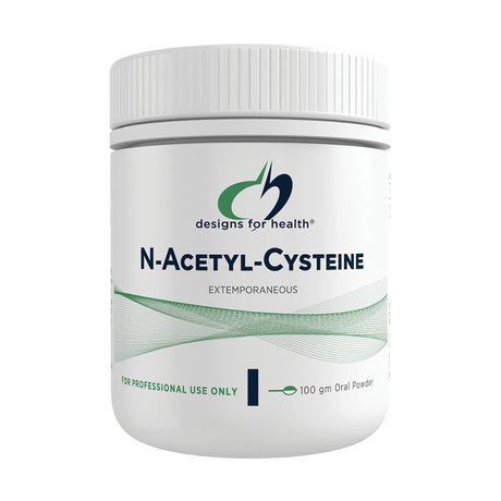 Designs For Health N-Acetyl-Cysteine, 100g powder - Dr Earth - Practitioner Supplements, Designs For Health
