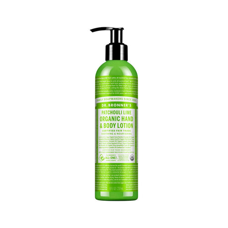 DR. BRONNER'S Organic Hand & Body Lotion Patchouli Lime 237ml - Dr Earth - Body & Beauty